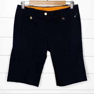 Tory Burch August Kinney Bermuda Short Navy Size 6